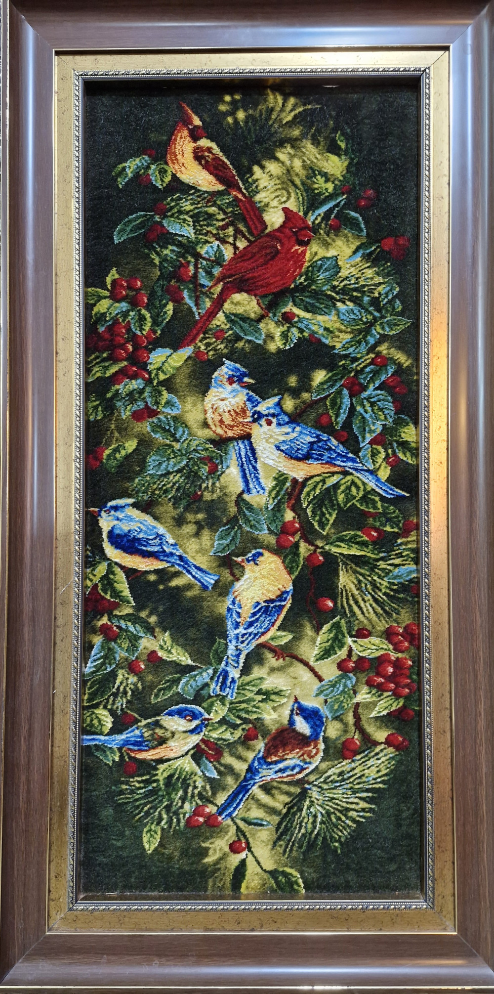 تابلو فرش پرندگان